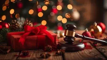 Holiday Christmas Auction Gavel